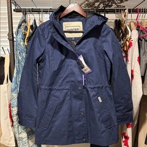 Hunter Women's Deep Blue Water Resistant Utility Jacket